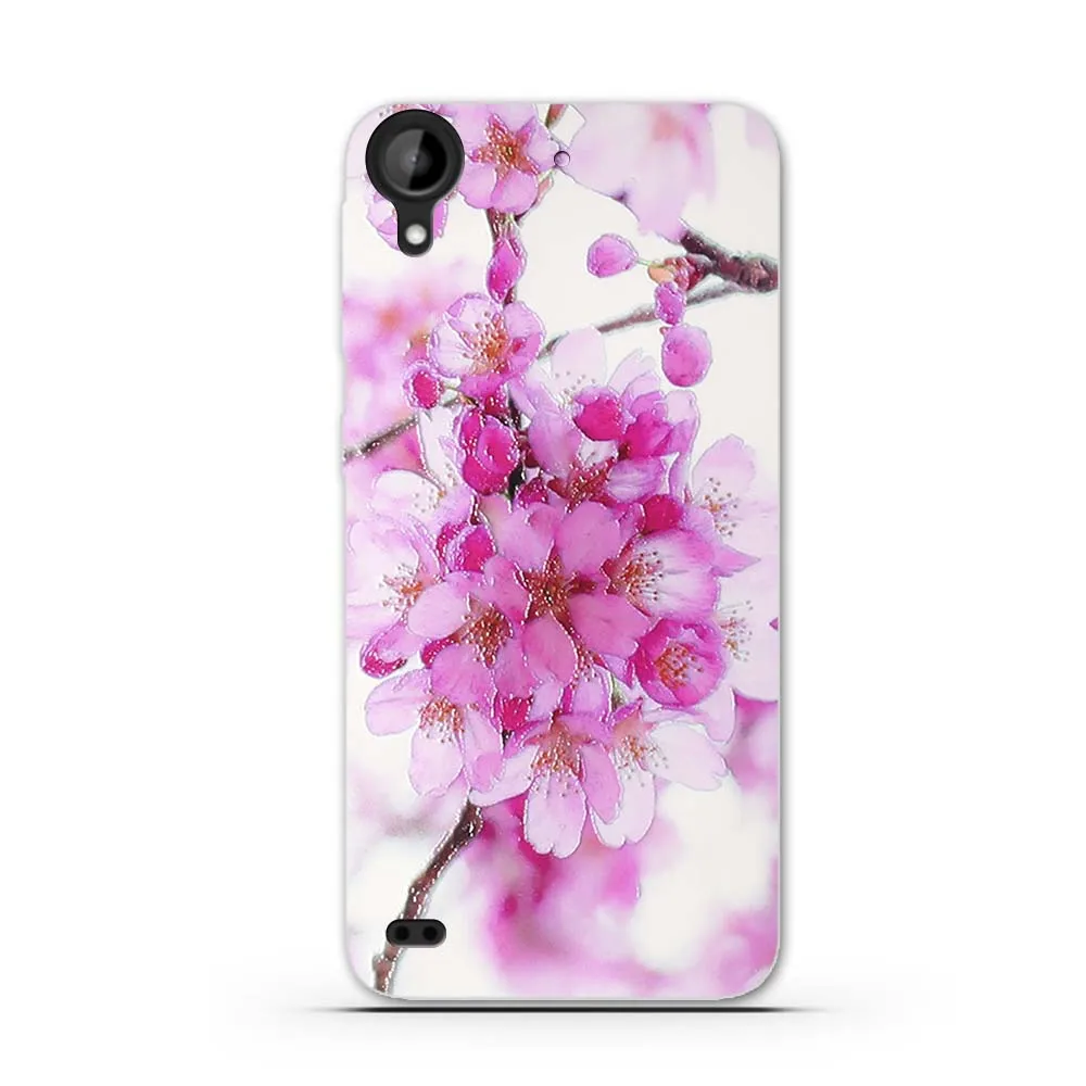 Роскошный силиконовый чехол с принтом для HTC Desire 530 Capa 3D цветами телефона мягкий