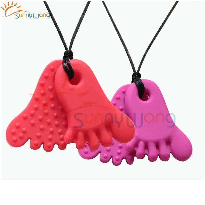 10 шт./лот детские Teether ожерелья BPA бесплатно малыша силиконовые Teetherl детская мило