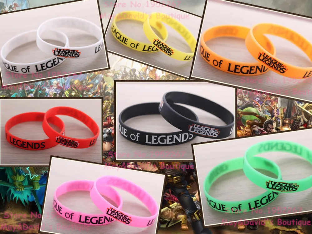 [LOL] Лига игр дешевые силиконовые браслеты с логотипом мягкие подарок для друга