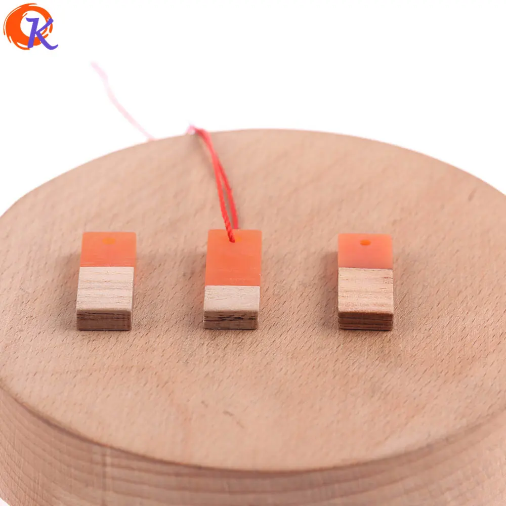 Cordial Design 50Pcs 9*23MM Jewelry Accessories/Earrings Making/Square Shape/Natural Wood &amp Resin/Hand Made/Earring Findings | Украшения