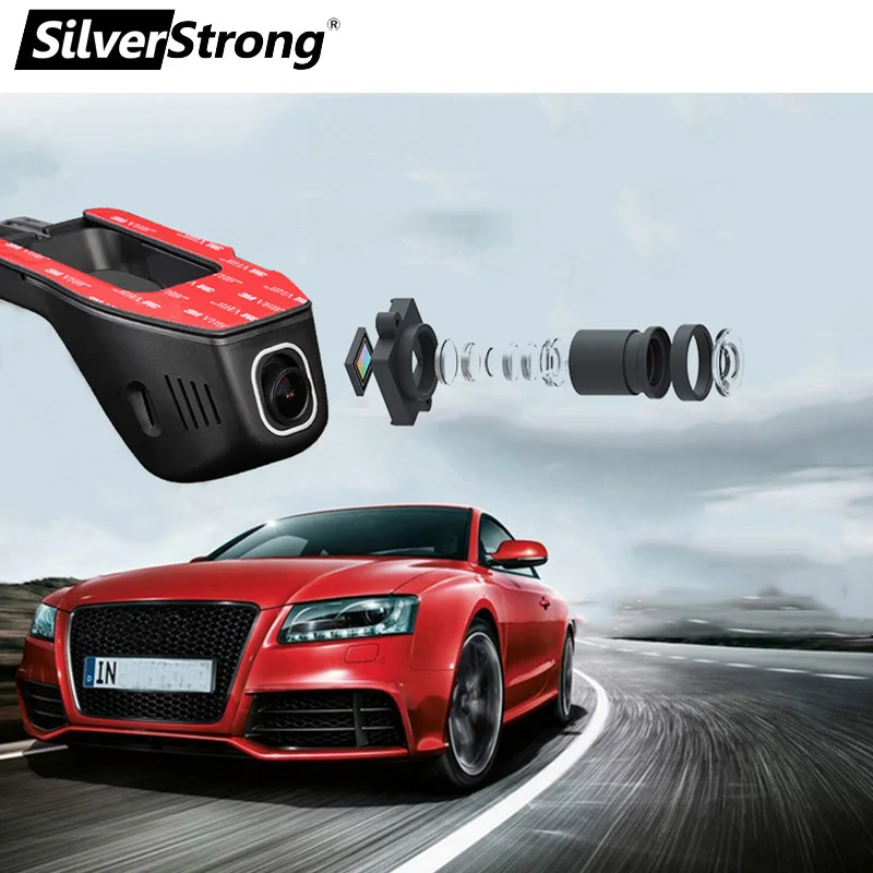 SilverStrong Wi Fi камера для автомобиля Регистраторы WI FI DVR 1080 P Novatek96658 Двойной объектив