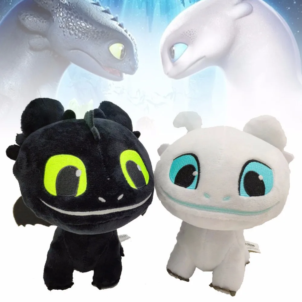 Плюшевая кукла в виде дракона без зубцов ночная фурия и светящаяся Фурия подарок