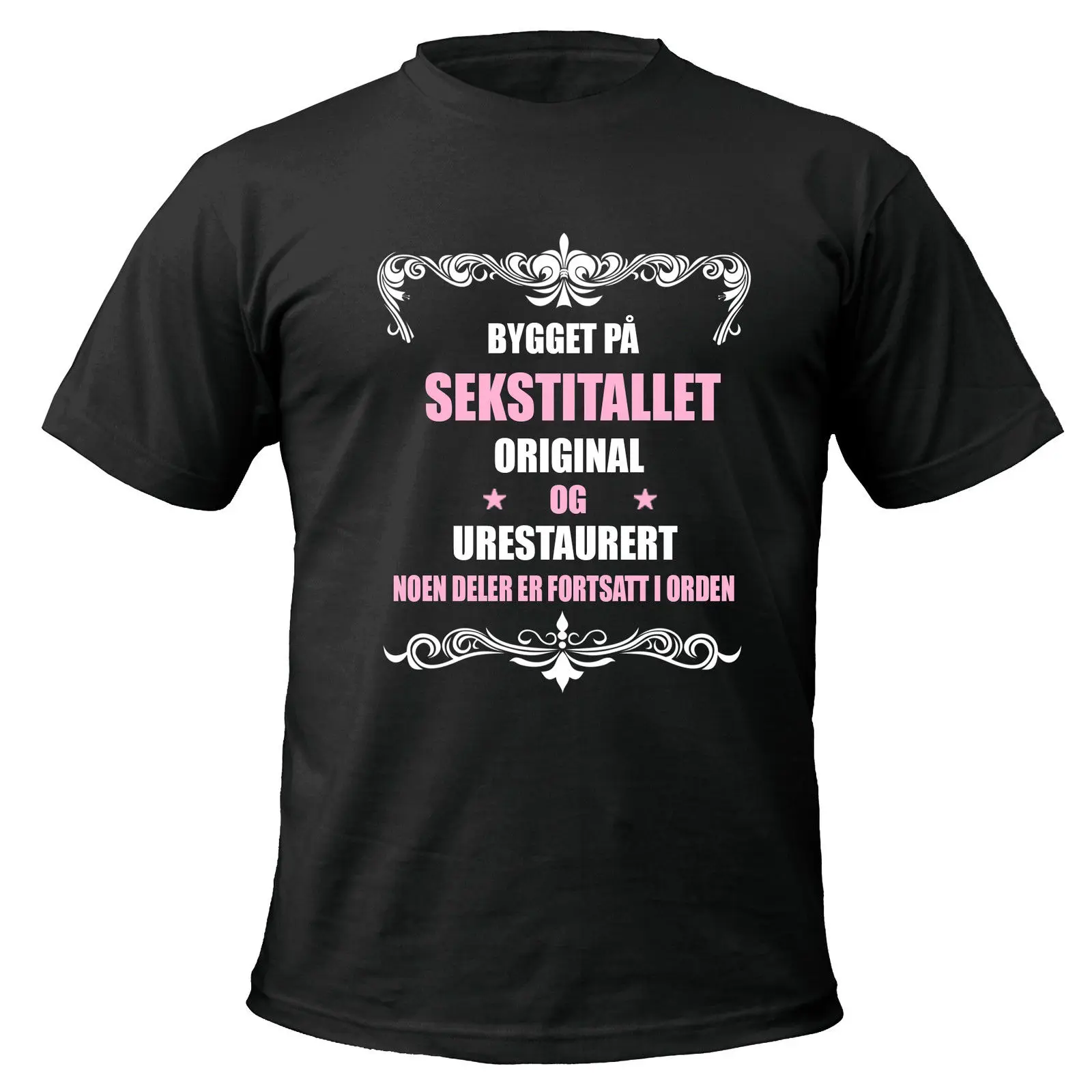 Bygget Pa Sekstitallet оригинальный ОГ Urestaurert футболка Norske Norge крутые повседневные гордость