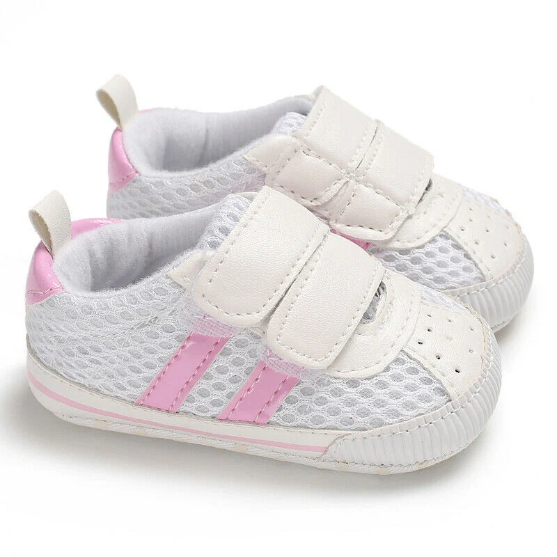 Baby Shoes Casual Stripe Sport Ventilation Cotton Soft Bottom Footwear Infant 0-18M Newborn First walker | Детская одежда и обувь