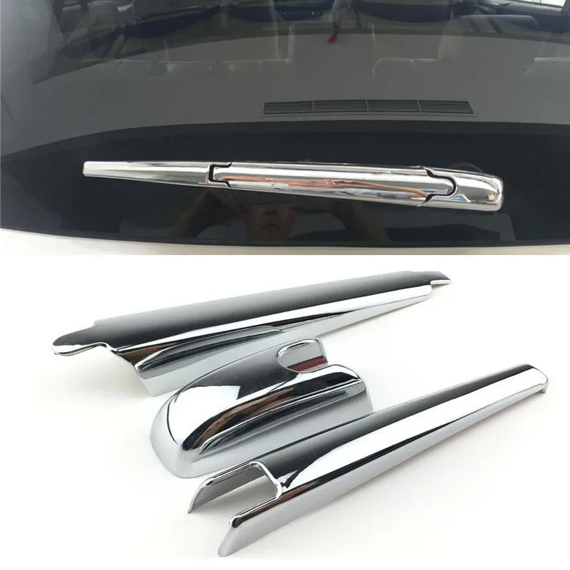 

For Toyota RAV4 2013 2014 2015 2016 2017 2018 Chrome Rear Window Windshield Wiper Arm Blade Cover Trim Overlay Garnish Molding