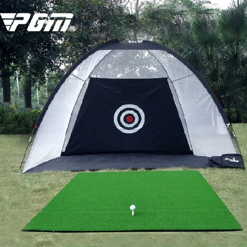 Fold-able Golf Practice Net Golf Hitting Cage Training Aids Indoor Outdoor Golf Tent Golf Training Net without Mat 3 meters