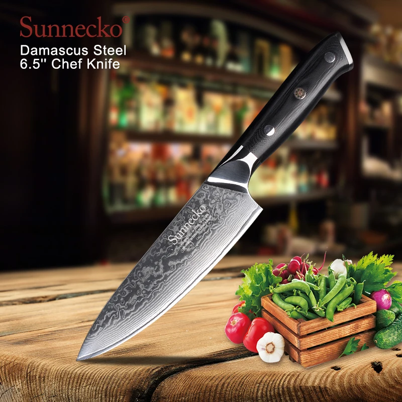 SUNNECKO Высокое качество 6 5 &quotдамасский нож шеф-повара японский VG10 ядро стальные