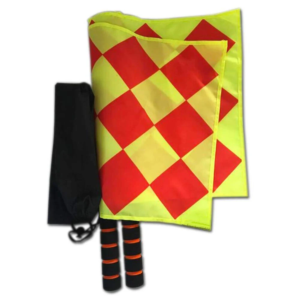 

Soccer referee flag Fair Play Sports match Football Linesman flags Referee equipment 2pcs/set Fast shipping