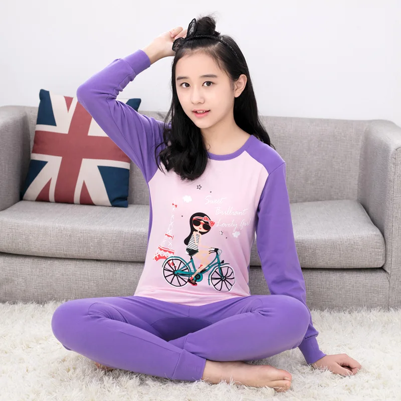 style 08 Хлопок, подштанники для мальчиков и девочек средней школы, комплекты термобелья с круглым вырезом для подростков, для больших мальчиков возрастом от 14 до 20 лет - Цвет: style 08