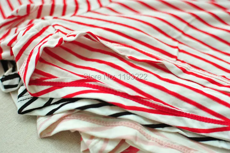 Женские повседневные свободные шорты из модала и хлопка в полоску с эластичной