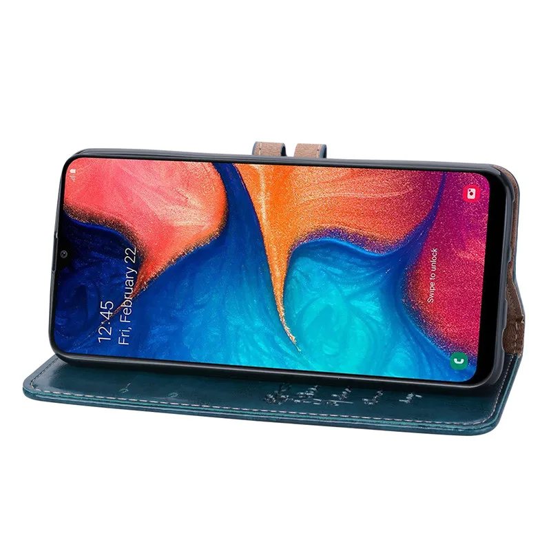 Роскошный кожаный флип-чехол для samsung Galaxy A20E чехол силиконовый A20 A 20 E 20E кошелек чехол для телефона Funda samsung A20 чехол Coque