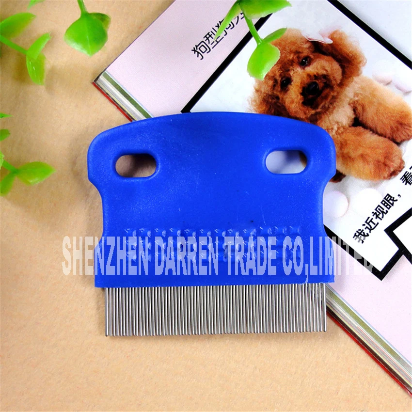 

20 pcs / lot pet lice comb cleaning supplies pet dog cat comb fine-toothed brush single face 62*56MM