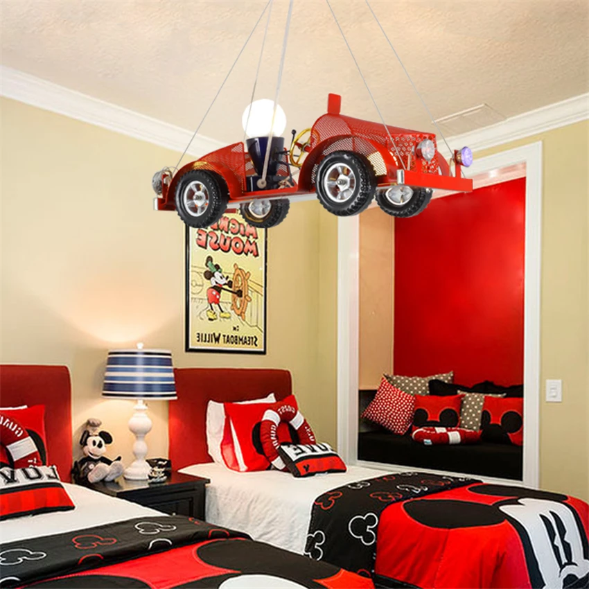 LED E27 Red Car Kitchen Dining&ampbar Pendant Lights Child Bedroom Lamp Christmas Gift Birthday Decoration Fixtures | Освещение