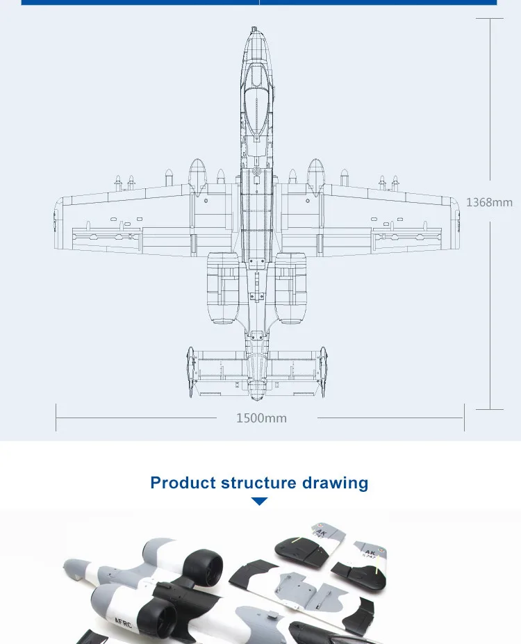 Радиоуправляемый самолет FMS 70 мм A-10 A10 Warthog V2 воздуховод вентилятор EDF Jet двойной двигатель с гироскопом убирается 6S PNP модель Хобби Самолет EPO