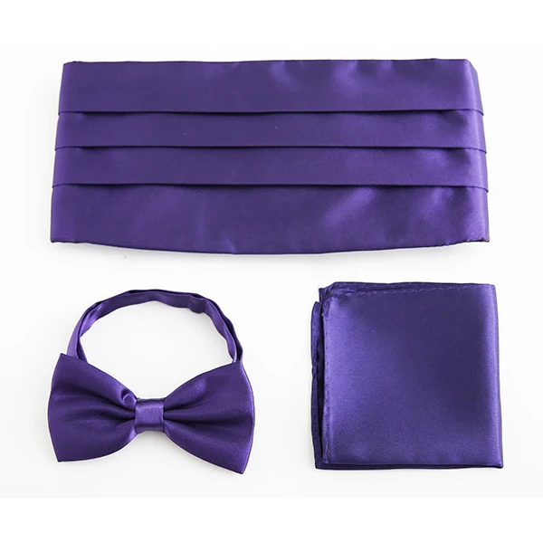 dark purple Мужской широкий пояс наборы Карманный квадратный носовой галстук для смокинга Свадебный Мужской Пояс бабочка широкий пояс церемониальный пояс - Color: dark purple