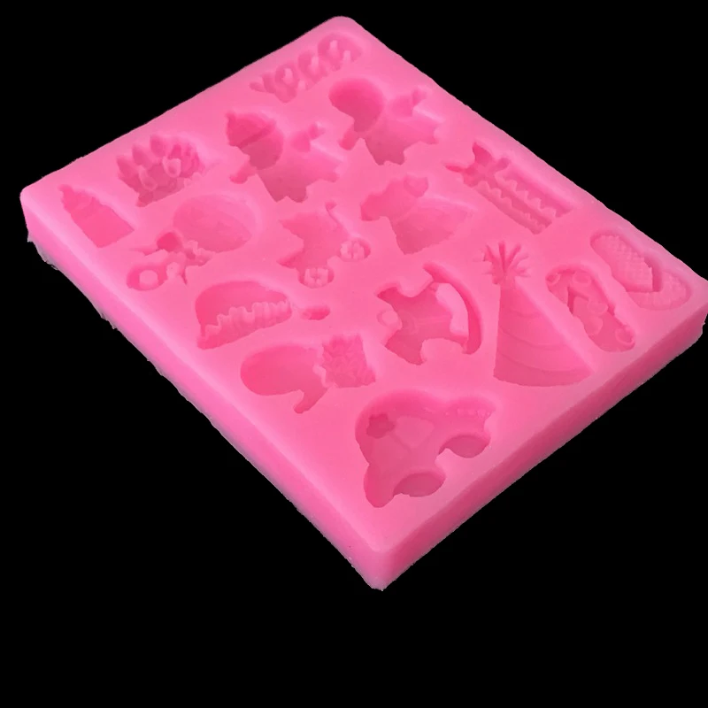 3D Детские игрушки формы бутылки молока корзина автомобиля платье помадка Gumpaste