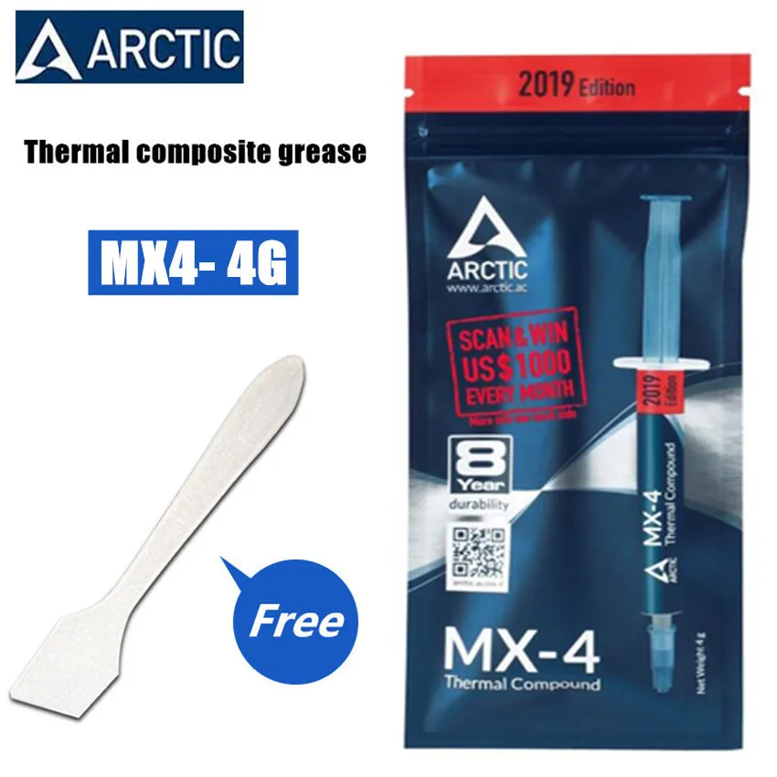 ARCTIC MX-4 4g 8g 2g 20g AMD Intel процессор процессорный кулер вентилятор охлаждения термопаста VGA составной радиатор штукатурка паста