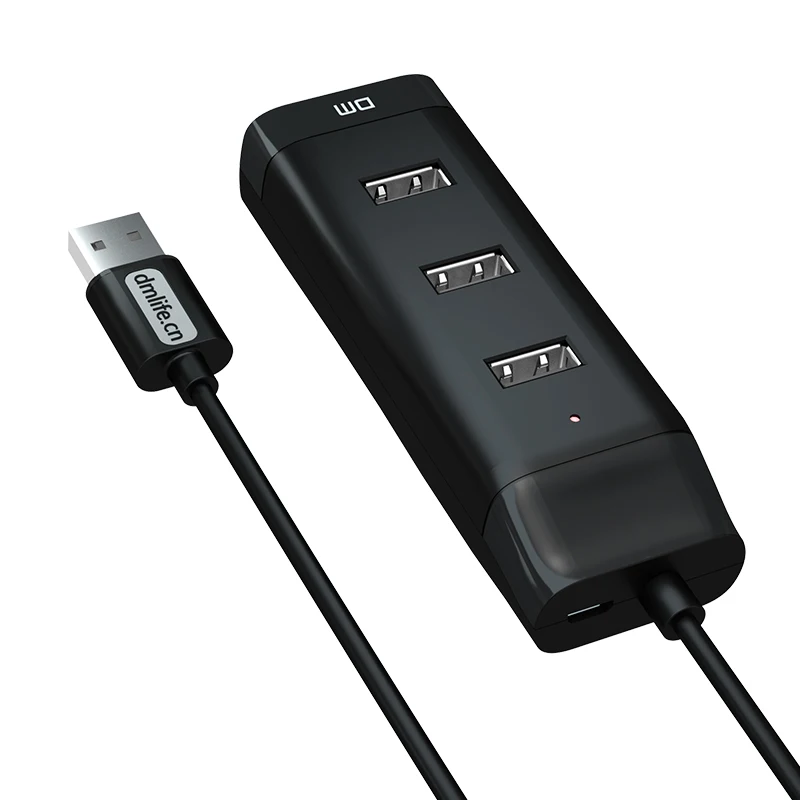 4 порта Micro usb-хаб 2 0 USB высокоскоростной разветвитель 480 Мбит/с концентратор для
