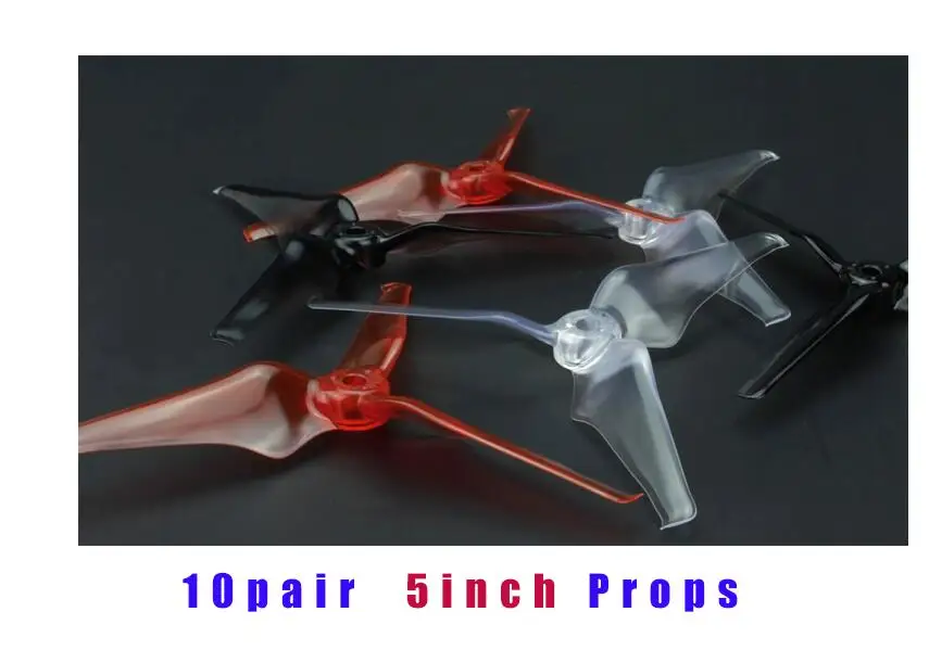 10pair of Props Emax 245 мм углеродного волокна аккуратно вибрирует, 5-дюймовый быстроходный беспилотный Радиоуправляемый летательный аппарат 1700kv/2400kv двигатель W/FrSky XM+ приемник-с управлением от первого лица без контроллера/PNP с дистанционным управлением и съемкой от первого лица Камера Drone - Цвет: 10pair of Props