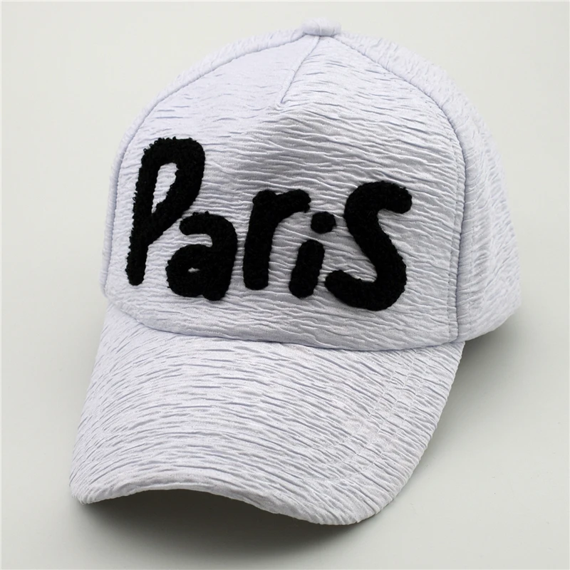 Париж слово пряжи pattern cap кости женские повседневные Танцы snapback шляпа хип хоп