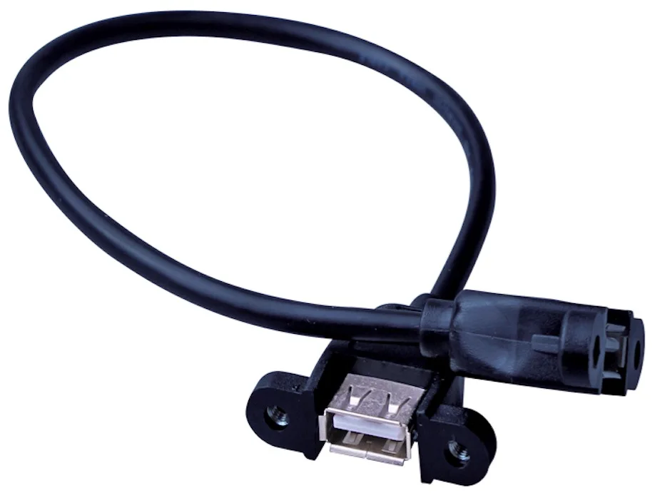 USB удлинитель Мама мама медный кабель с отверстиями для винтов настенного