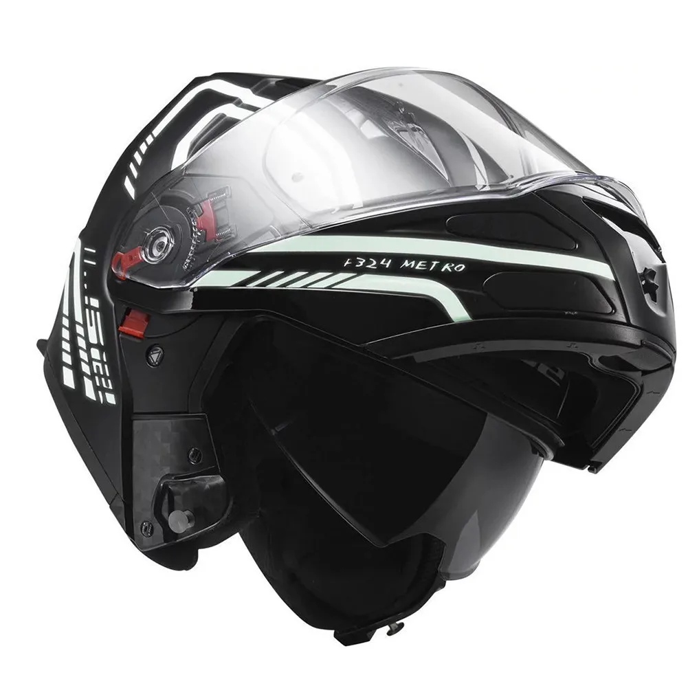 LS2 Firefly FF324 мотоциклетный шлем Touring Cruiser модульный анфас флип-ап двойной козырек шлемы