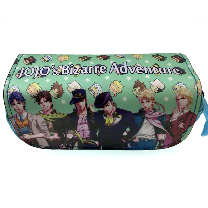 Чехол карандаш для макияжа с аниме jojo bizzare adventure косметичка мультяшная сумка на