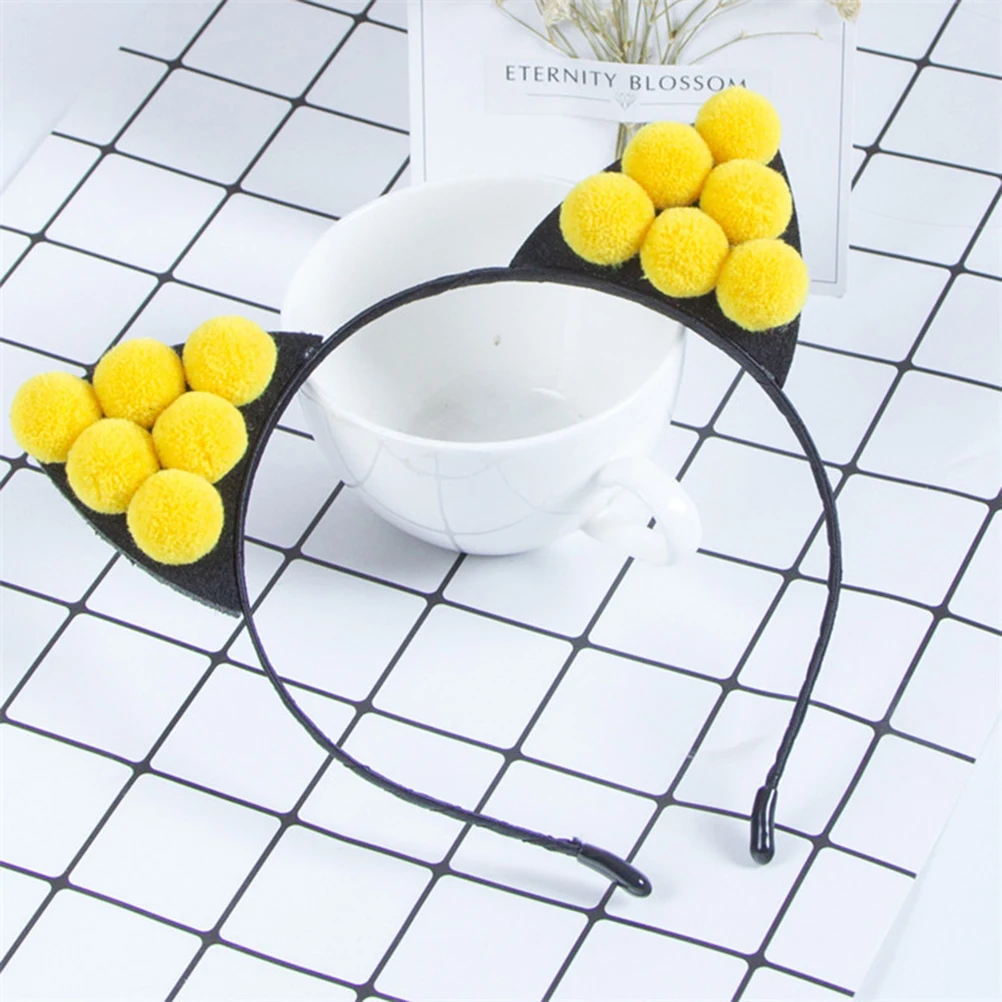 6 шт./компл. Очаровательная Милая головная повязка карамельного цвета с помпонами