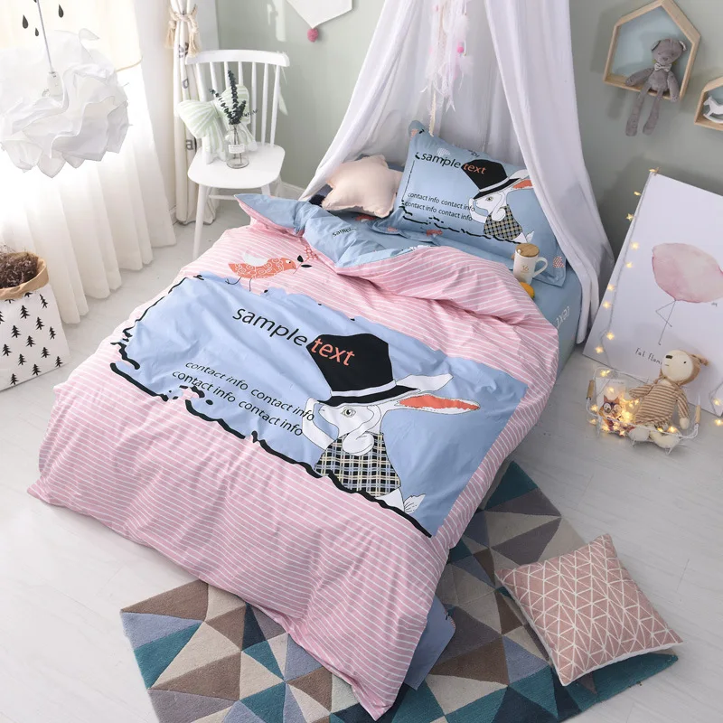 Из египетского хлопка мультфильм лиса 3 шт. Постельное бельё дети Постельные