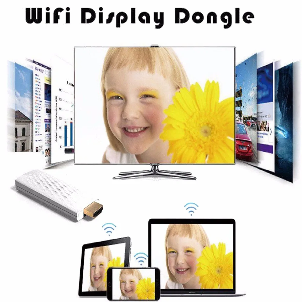 SOONHUA 1080 P спутниковый ресивер HDMI ТВ Stick беспроводной WiFi Дисплей программный ключ для ТВ адаптер Miracast DLNA Airplay режимы Android зеркало Дисплей