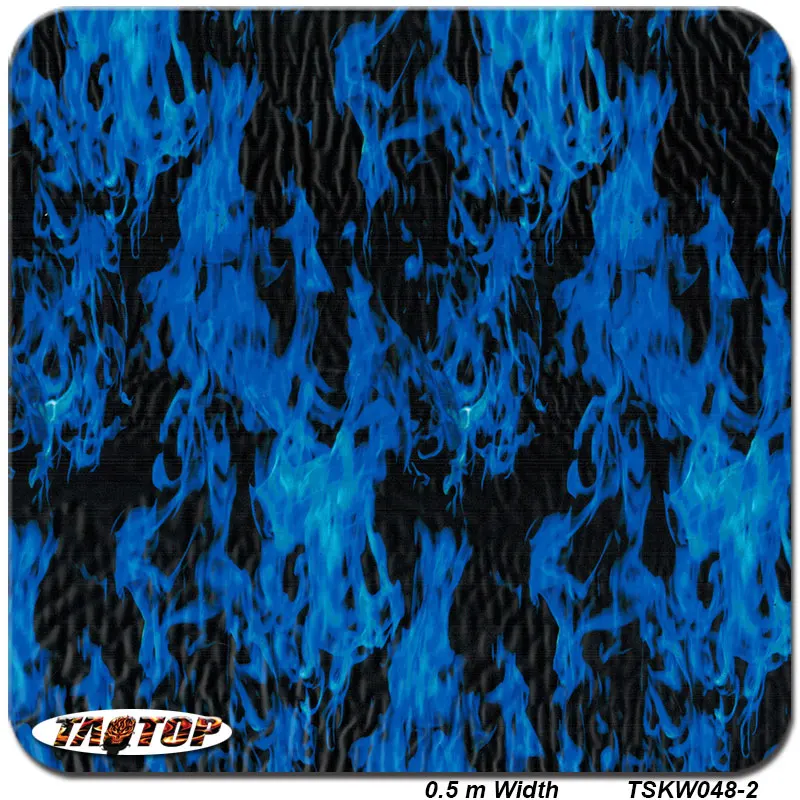 Водопроводная гидрографическая пленка PVA с изображением синего пламени TSKW048 2|film