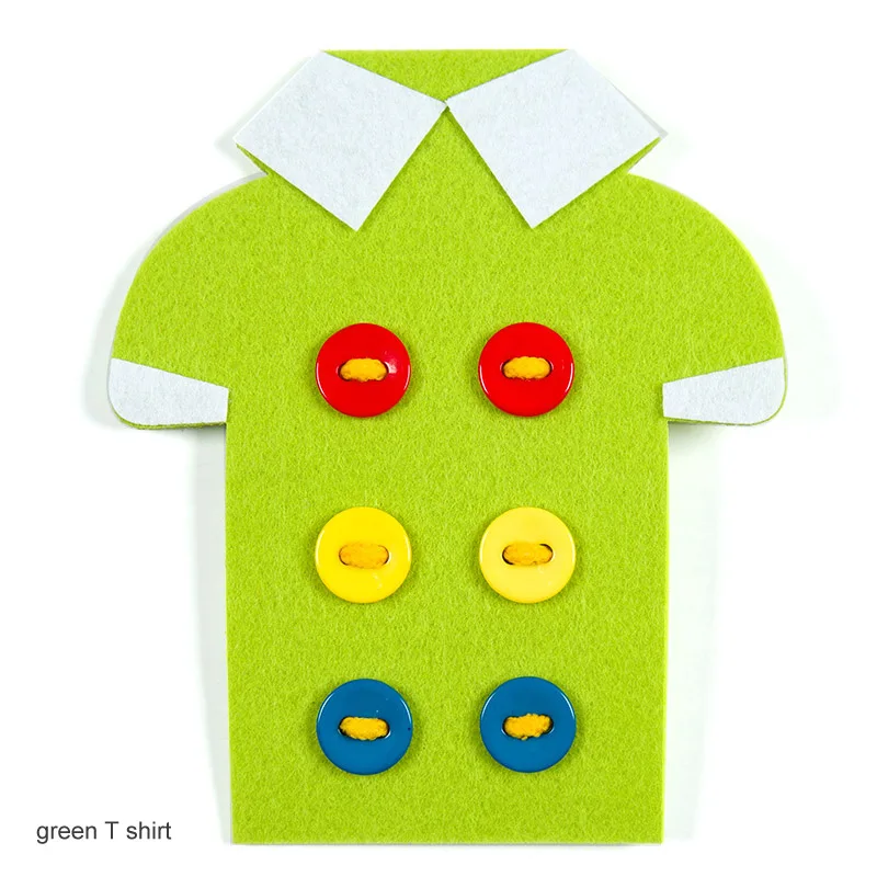 green T shirt Войлочное ремесло маленький медведь нетканый войлочный материал Diy материалы для изготовления 14x18 см игра-головоломка Школьные Инструменты для обучения 1 шт - Цвет: green T shirt