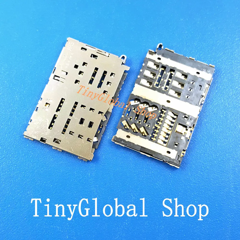 

2pcs/lot New SIM Card Socket Reader Tray Holder Slot Replacement for LG G6 H870/DS LS993 VS988 H872 top quality