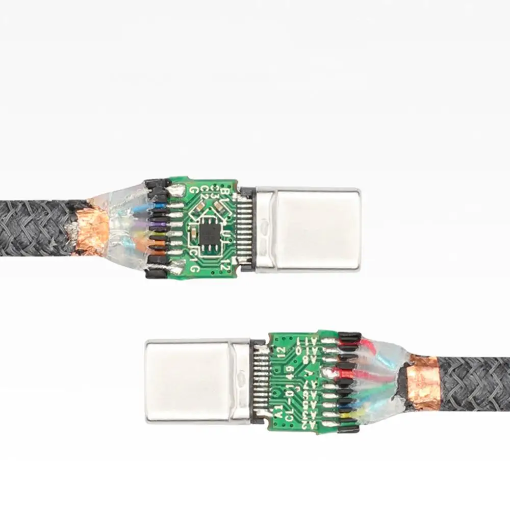 USB 3.1 Gen 2 Type C Male to Braided Cable Max 20 Gbps Data Transfer 5A Fast Charge 20V 100W Power Delivery with E-Marker | Компьютеры и