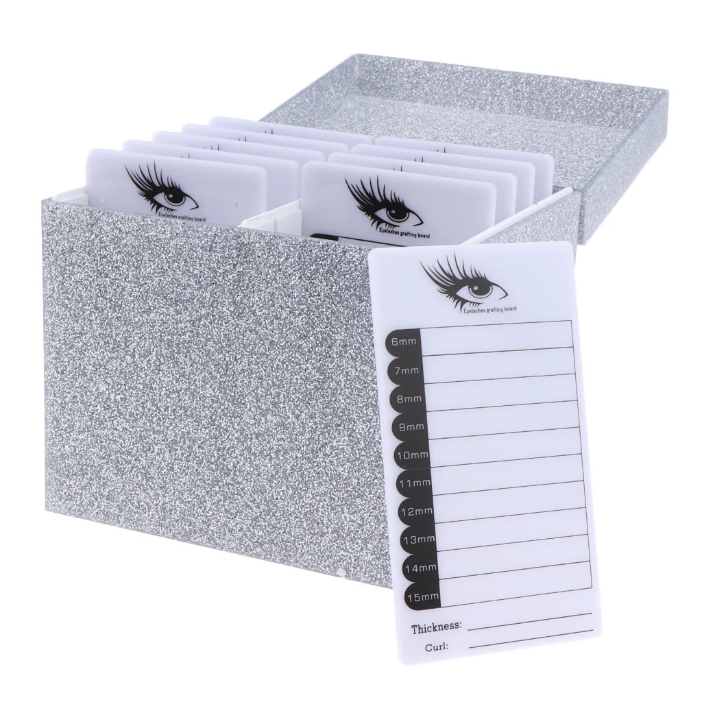 Acrylic Cosmetic Makeup Organizer Eyelash Storage Box Eyelashes Glue Pallet Holders 10 Layers Grafting Extension Tool | Красота и