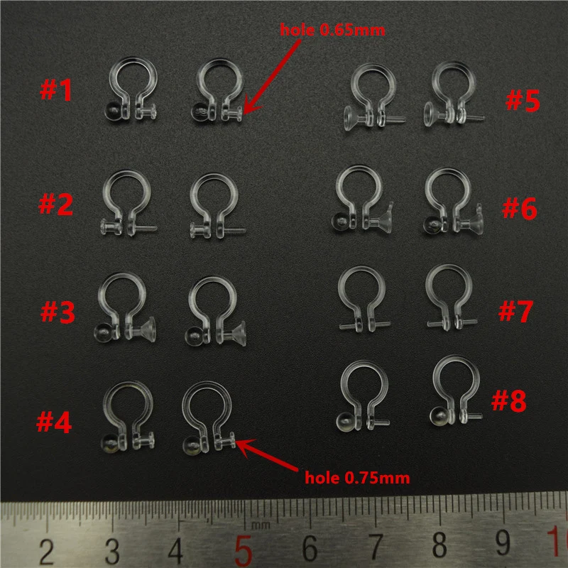 100 шт. прозрачные пластиковые u образные зажимы для сережек|diy earrings|earring findingearrings diy