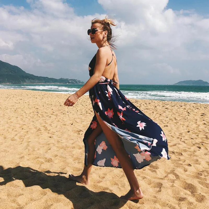 Женское летнее платье 2018 модное элегантное пикантное свободное на бретелях