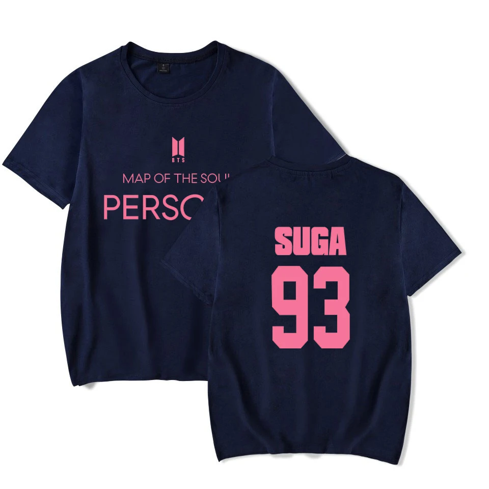 93 SUGA карта Soul Persona Up To Date Женская Футболка Kpop BangTanBoys вееры для девушек 2019 Летняя