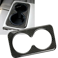 1pcs real carbon fiber water cup box frame cover trim for cadillac xt5 2016 2017