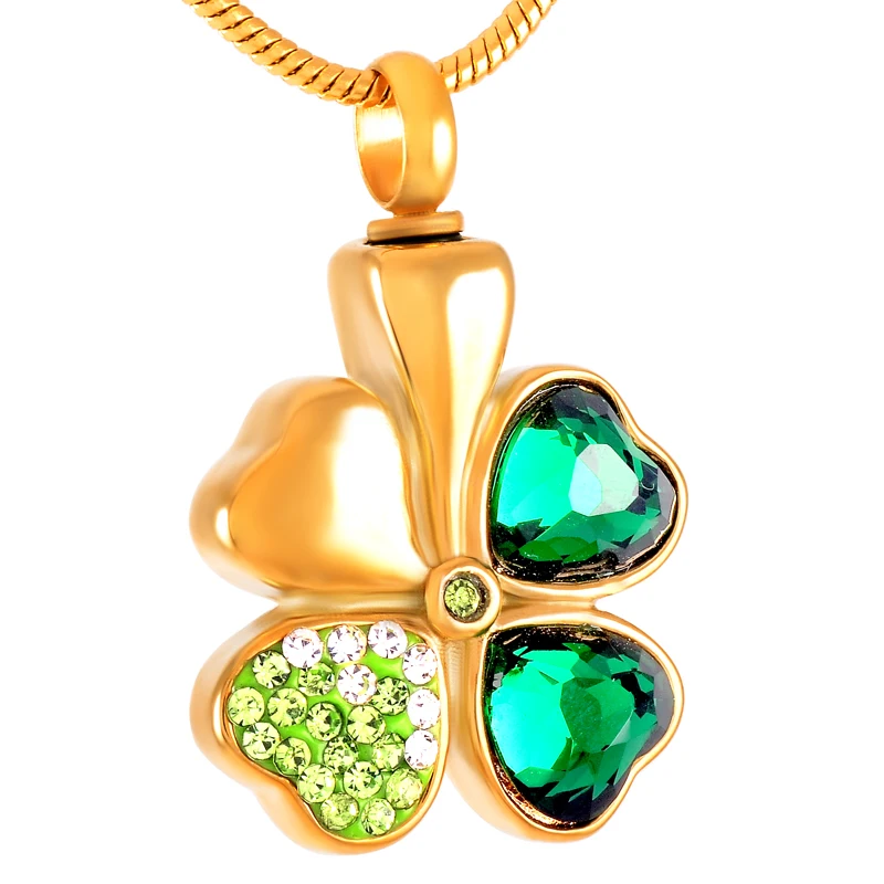 

IJD8533 Multicolor Crystal Flower Cremation Pendant&Necklace Hold Ashes Keepsake Stainless Steel Cremation Jewelry for Ashes