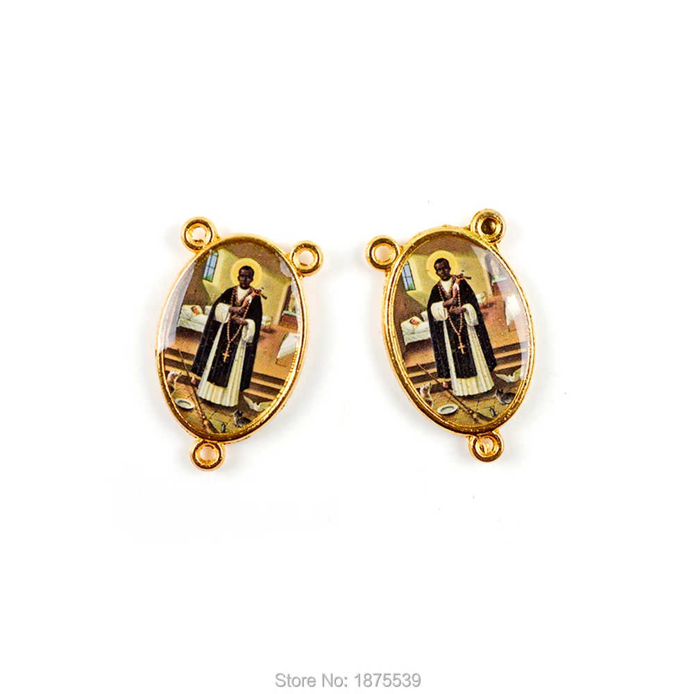 RQ192-14 Золотой Цвет Четки центр медали наша Леди Фатимы Lourdes Virgin Mary Theresa - Цвет: RQ192-14