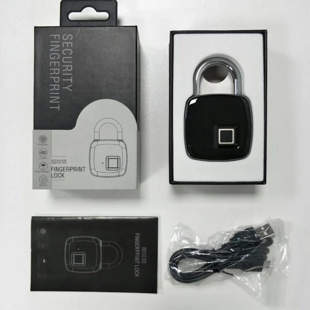Podofo IP65 USB Перезаряжаемый Умный Замок без ключа с отпечатком пальца, Противоугонный замок для домашней безопасности, электронный замок для двери, Чехол для багажа