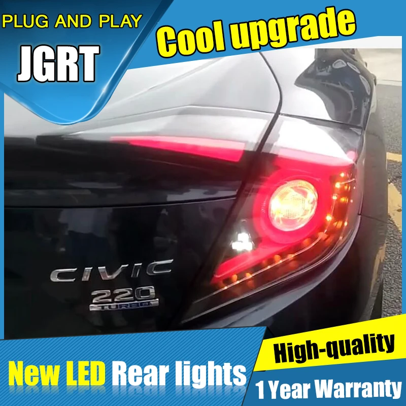 Автомобильные задние фонари для Honda Civic LED DRL ходовые огни Противотуманные фары