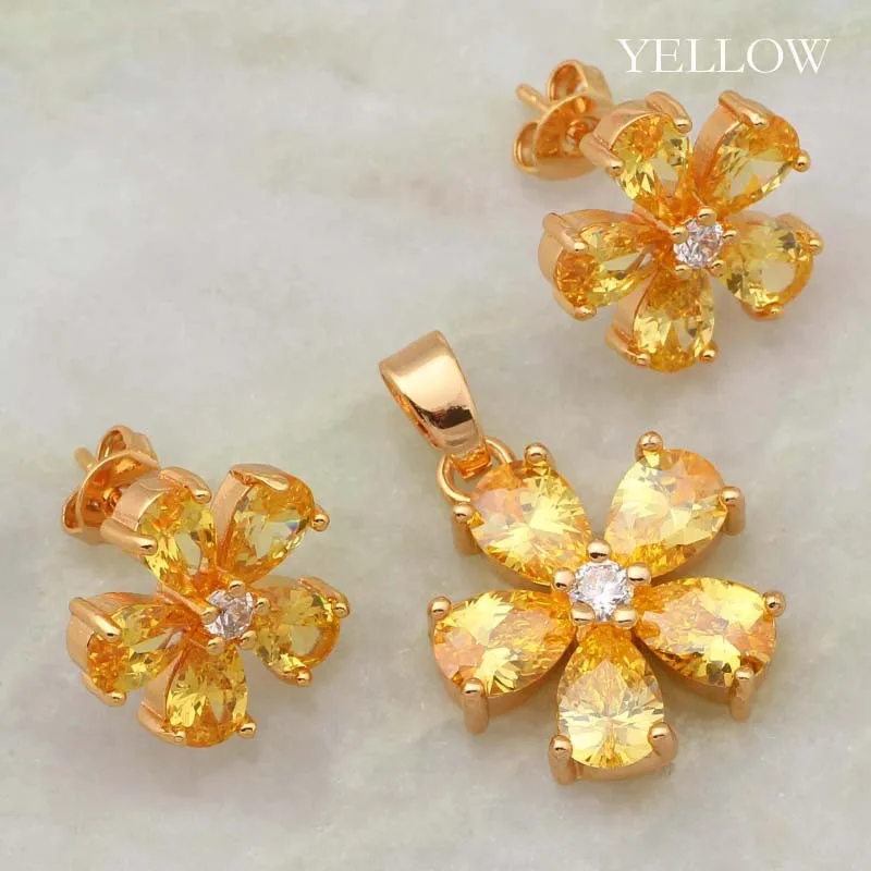 Оптовая и розничная продажа Мода cz набор украшений для женщин Мульти Cubic Zirconia