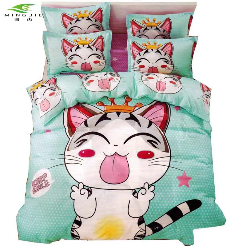 Комплекты постельного белья с героями мультфильмов светло голубой пижамный