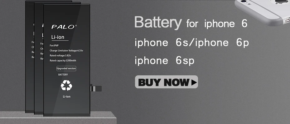 Palo аккумулятор для iphone 6s реальная емкость 1900 мАч с ремонтными инструментами набор мобильных батарей с usb+ чехол для аккумулятора
