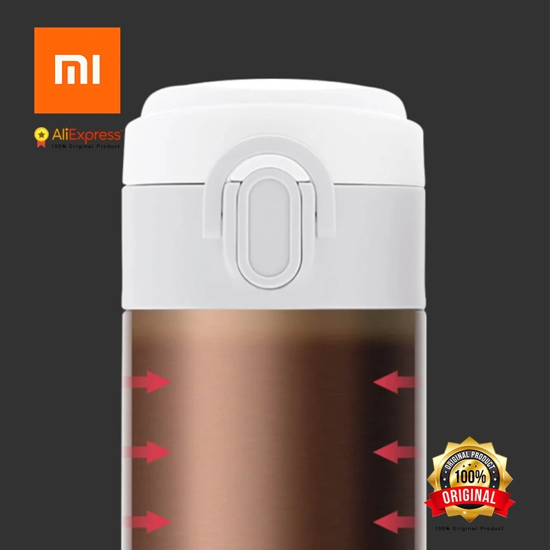 Xiaomi облачный портативный вакуумной изоляцией из нержавеющей стали бутылки из легкого сплава материала, в течение 24 часов в сутки в инкубационный, 316 из нержавеющей стали