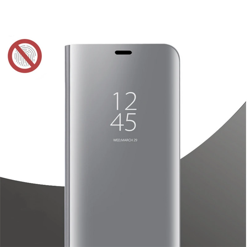 Кожаный чехол для Samsung Galaxy S10 зеркальный Чехол-книжка с подставкой S20 Plus Lite S9 S8 S7 Edge