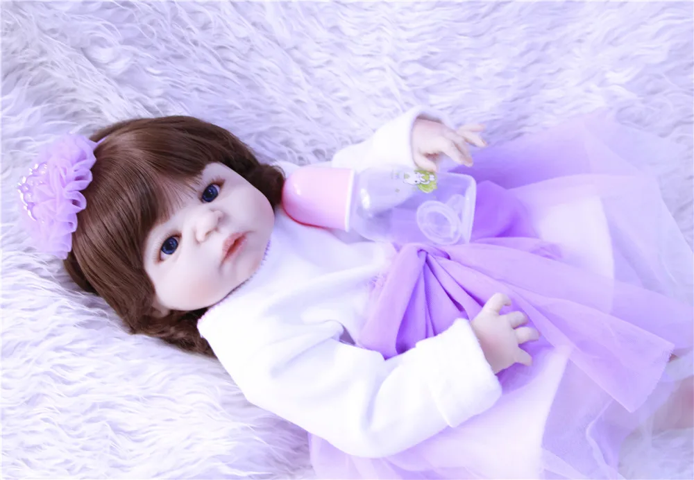 NPK 23 &quotсиликоновые куклы для новорожденных девочек подарок детей BJD игрушка