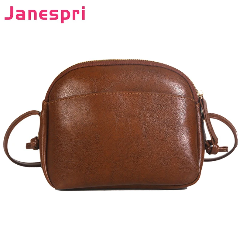 JANESPRI женская сумка мессенджер в винтажном стиле из искусственной кожи сумки